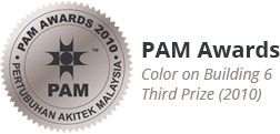 pam awards 2002 colour on building